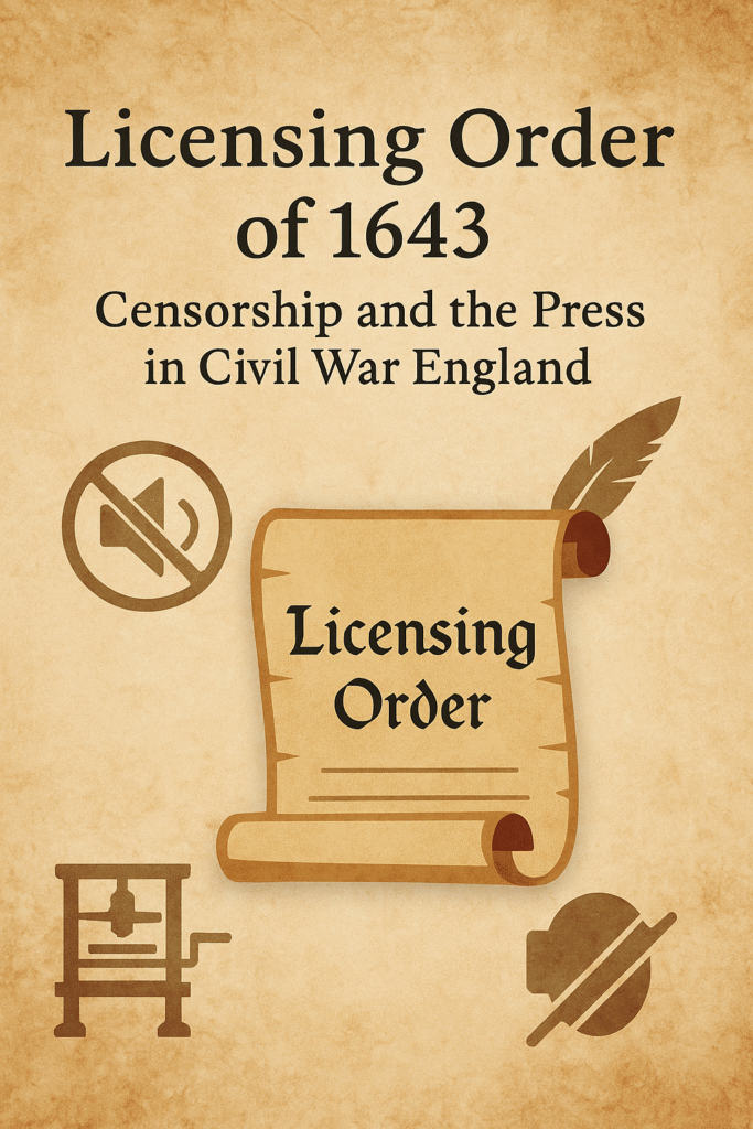 Licensing Order of 1643, Image